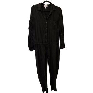 Bella Dahl Black Waist Cinche Romper Sz L